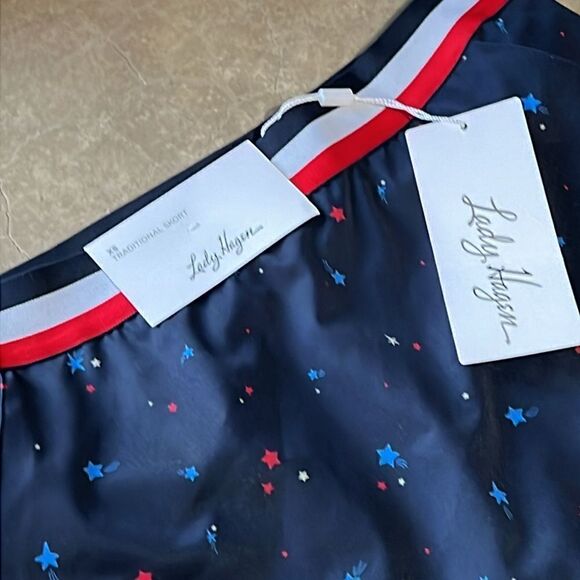 Lady Hagen Golf Skort Size XS Blue Patriotic Star 4th of July Skirt NEW B22 - Picture 6 of 9